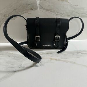 Dr. Martens Black Leather Crossbody Bag